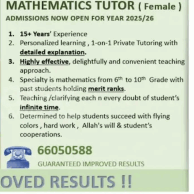 Maths Tutor